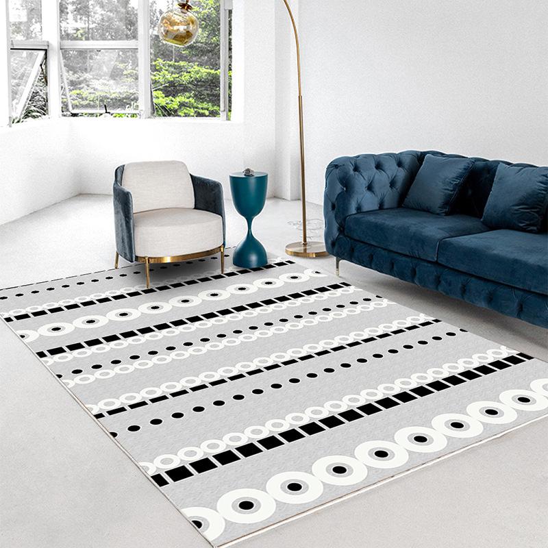 Moroccan Washable Rugs for Living Room Bedroom Large Area Non-slip Floor Mat Thickened Home Decor Carpet