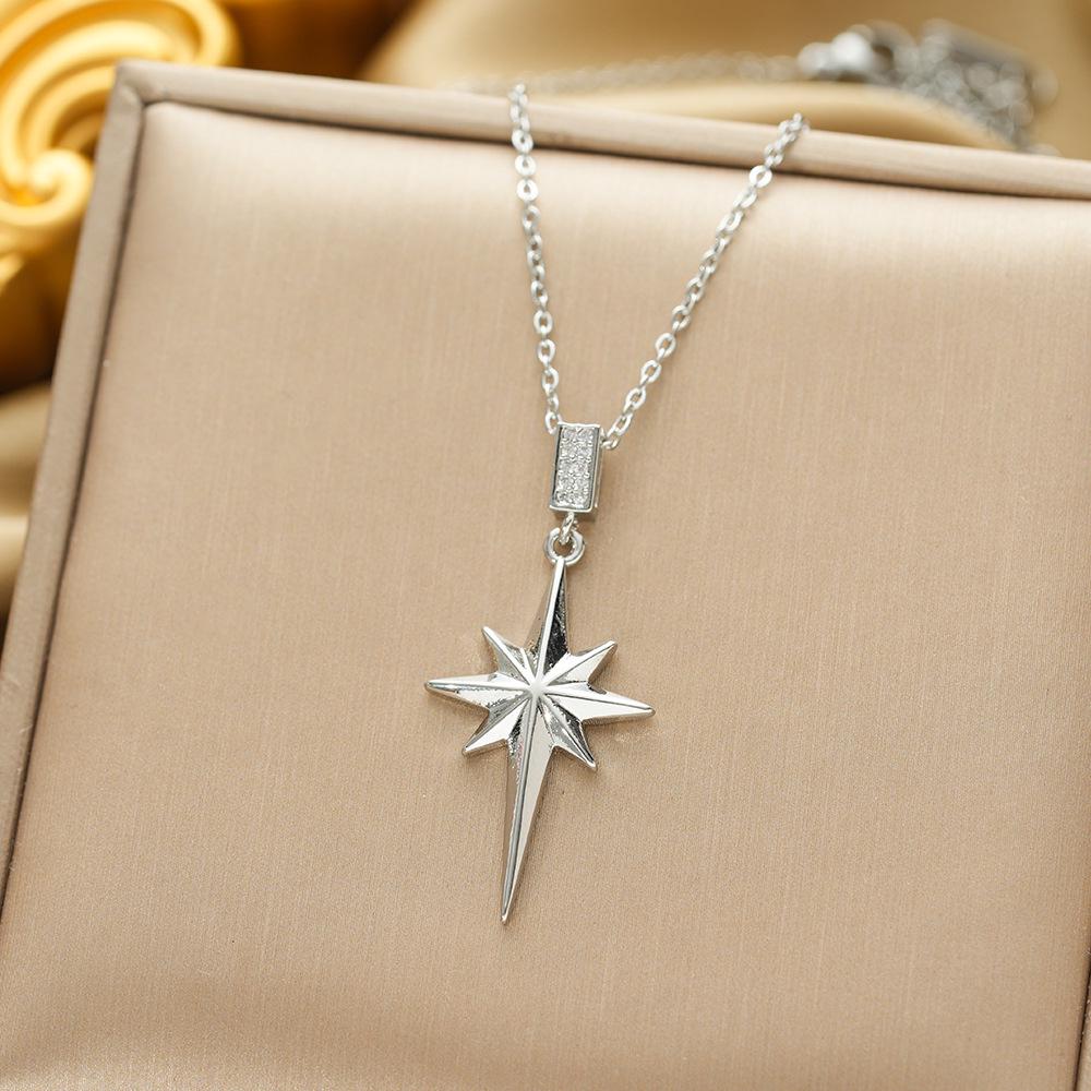 Titanium Steel Non-fading Necklace - European & American Style, Light Luxury, Versatile Korean Fashion, Perfect for Women and Girlfriend Gifts.