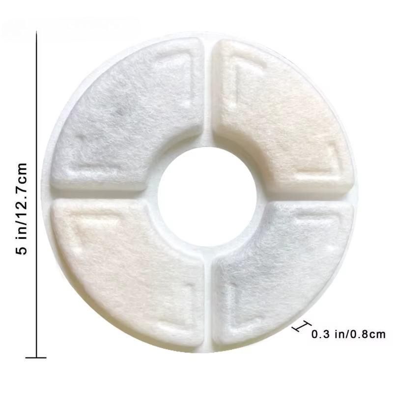 

4/8/12Pcs Activated Carbon Filters Replacement for Cat Dog Water Fountain Pet Drinking round Fountain Dispenser