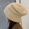 Winter stacking hat women's loose hat fashion warm cold hat versatile wool knitted hat