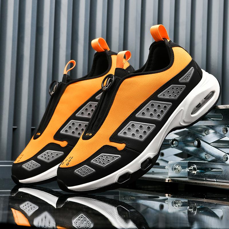 

Max Sunder Air Cushion Shoes Zipper Socks Lightweight Casual Soft Sole Heightening Sneakers 43