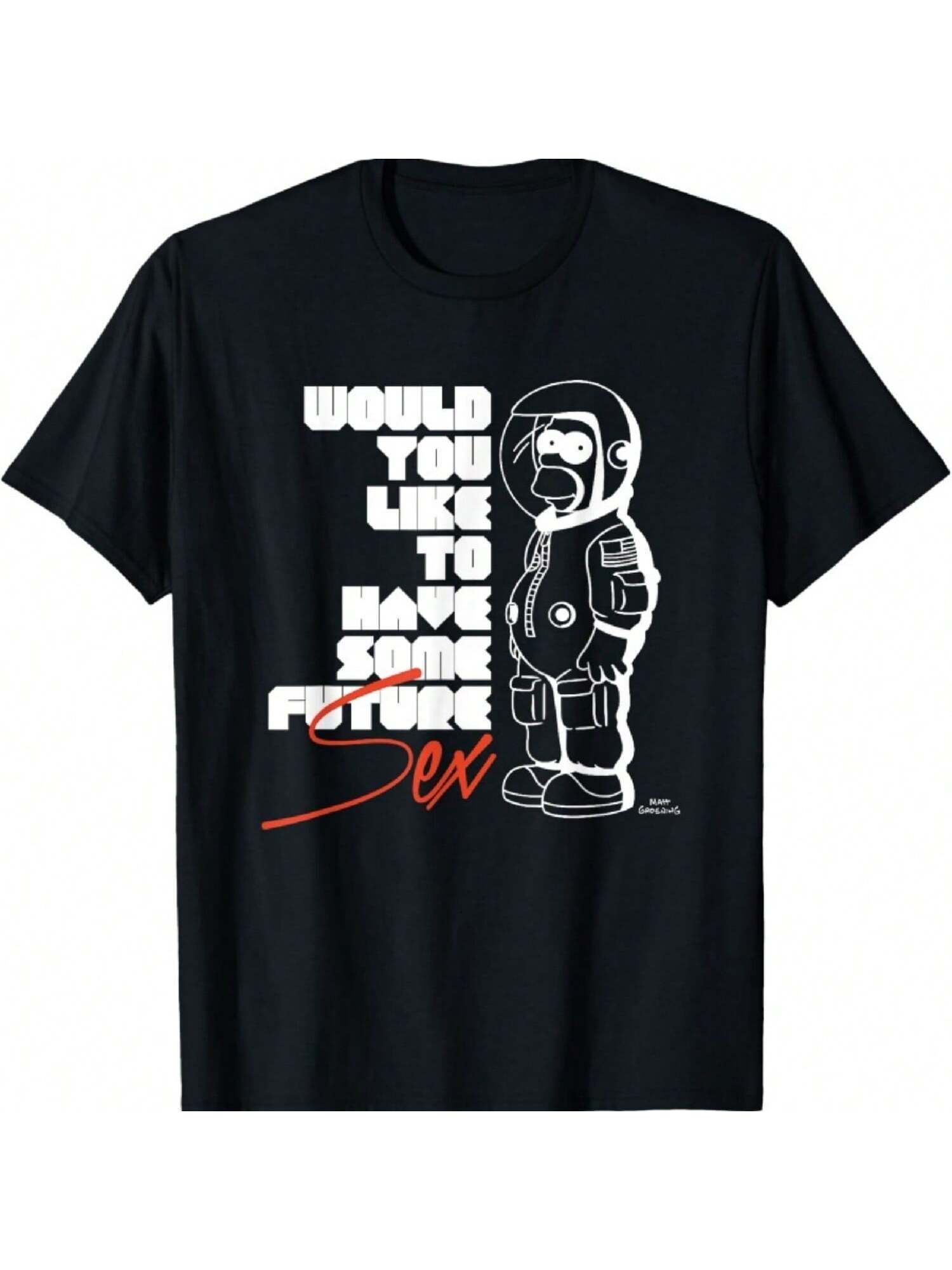 The Simpsons Homer Astronaut Have Some Future T-Shirt S разноцветный