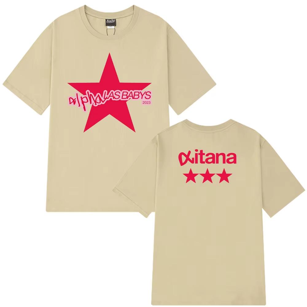 

Singer Aitanas Print TShirts Mens Women Aesthetics Short Sleeve T Shirt Cotton Fashion Hiphop Loose ONeck Tshirts Fan Gifts 4XL