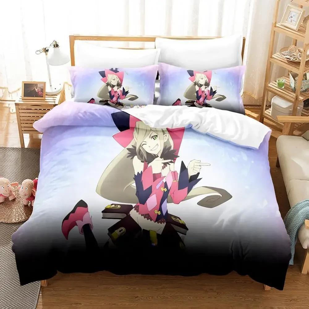 Comfortable Anime Print Duvet Cover Set With Duvet Cover And Pillowcases Single Twin Full Queen King Sizes For Adults And Kids