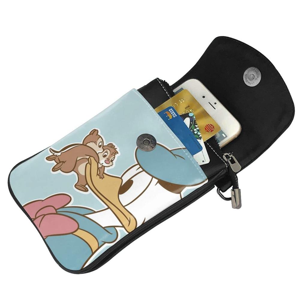 Donald Duck smartphone pouch, genuine leather, for women and men. Slim and lightweight, this popular and cute smartphone pouch can be used as a