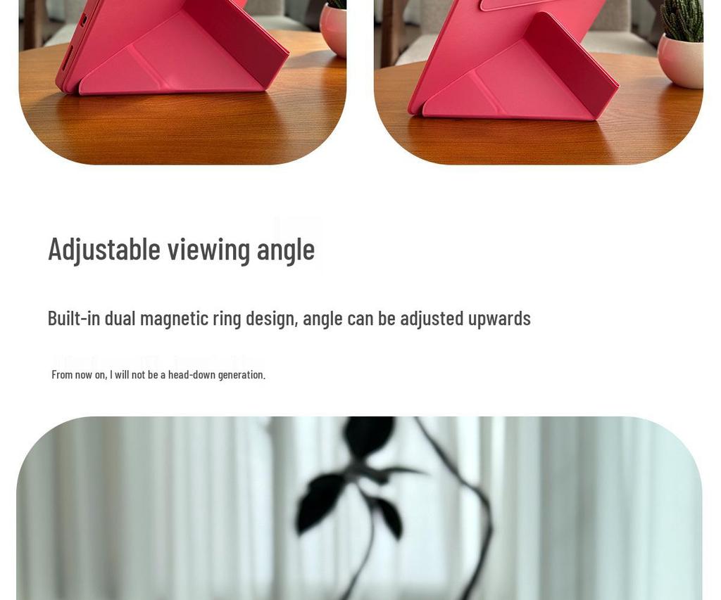 Lightweight Transparent Acrylic Protective Case for iPad 11 (2025 Model 3Y) - Foldable, No Pen Slot, Tenth Generation