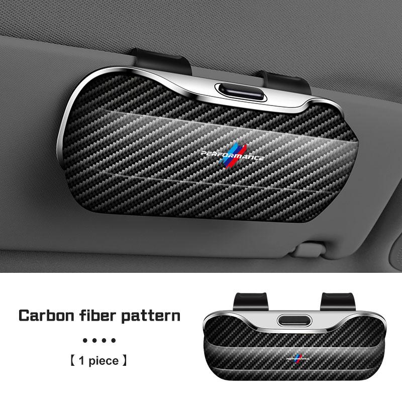 Přenosný box na brýle do sluneční clony auta Pro BMW řady X1 X2 X3 X5 X4 X6 X7 1 3 5 7 F40 E90 G20 G30 G38 Držák na sluneční brýle Pouzdro na brýle