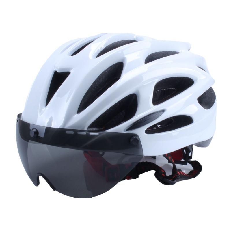 Bicycle Helmet Windshield Integrated Mountain Road Cycling Hat Men's and Women's Safety Helmet Equipped with Ultra Light Equipment