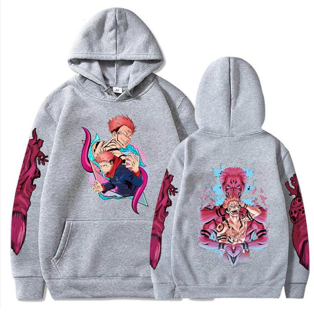 Harajuku Anime Jujutsu Kaisen Hoodie Roupas Homens Mulheres Kawaii Toji Fushiguro Manga Desenho Animado Primavera Solto Casual Moletons Tops