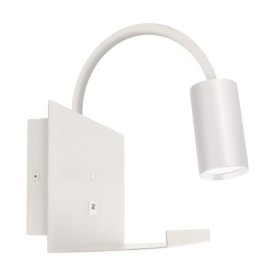 Vägglampa vit IP20 rörlig TELO WLL GU10 35W Ideus 04188