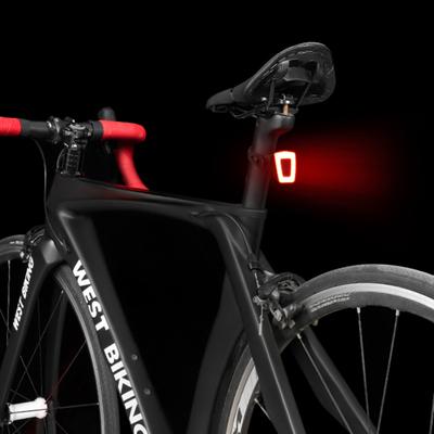 Plastic Saddle Tail Light Compact USB Charging High Brightness Bicycle Tail Light for Bike