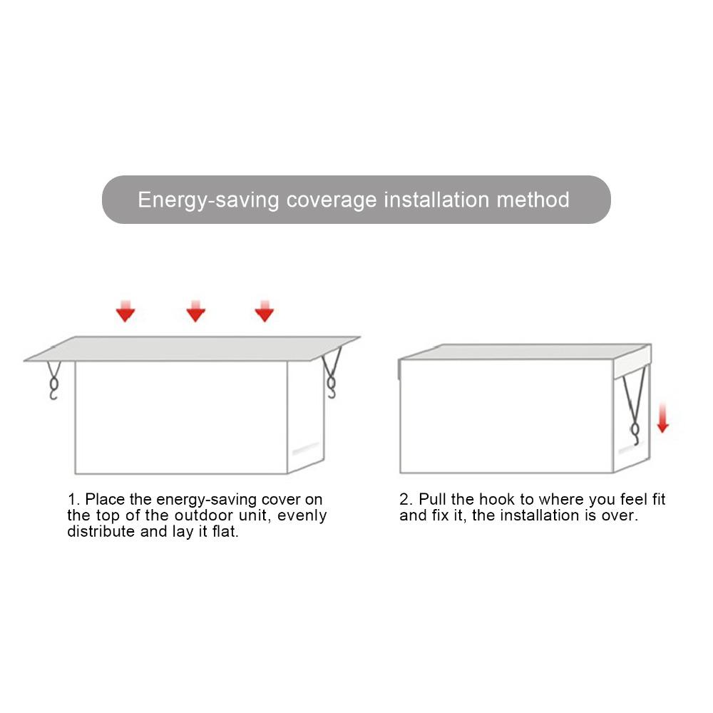 Anti-Snow Waterproof Sunproof Air Conditioning Cover Washing Anti-Dust Cleaning Bag Dust Cover