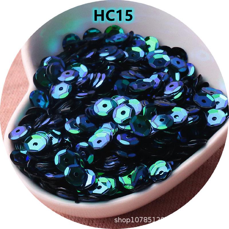

6мм Радужные АБ Круглые Вогнутые Пайетки - Блестящие Изогнутые Детали для DIY Одежды и Ювелирных Аксессуаров 10g Pack about 1000 pcs