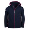 Children's Stretchy Jacket for a Girl Trollkids Girls Kvalvika Jacket Navy/magenta (329-114)