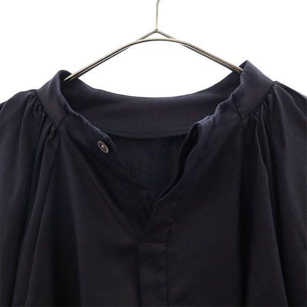 FRAY I.D Made in Japan FWFB174022 Long sleeve Ribbon Puff blouse 1 Navy Women Used
