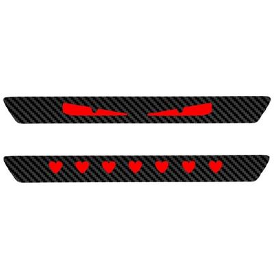 Rear Light Tint Sticker Carbon Fiber Pattern Waterproof Adhesive Film Seamlessly Decal Vehicle Exterior Styling