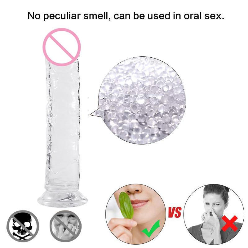 Dildo Adult Toys Erotic Soft Jelly Strong Suction Cup Dildo Anal Butt Plug Realistic Penis G-spot Orgasm Sex Toys for Woman Masturbate