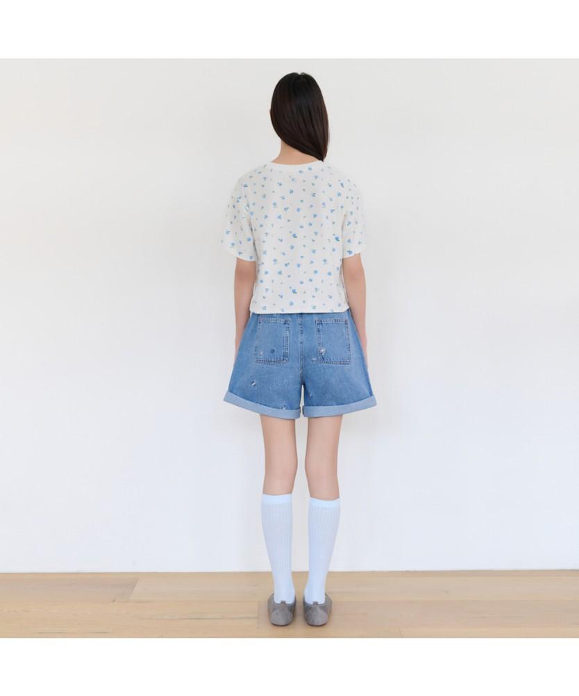 THURSDAY ISLAND Small Flower String T-Shirt_T264Mts948W