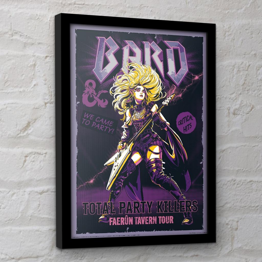 Dungeons & Dragons Bard Comic Framed Poster