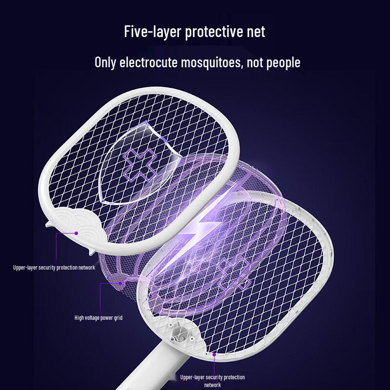 YAGE Foldable Rechargeable Electric Mosquito Swatter with UV Trap