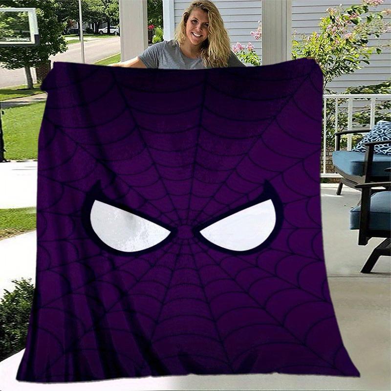 1pc Spider-Man Printing Blanket - Soft, All-Season Throw for Living Room, Bedroom,Personalized Gift with Adorable Cartoon Design
