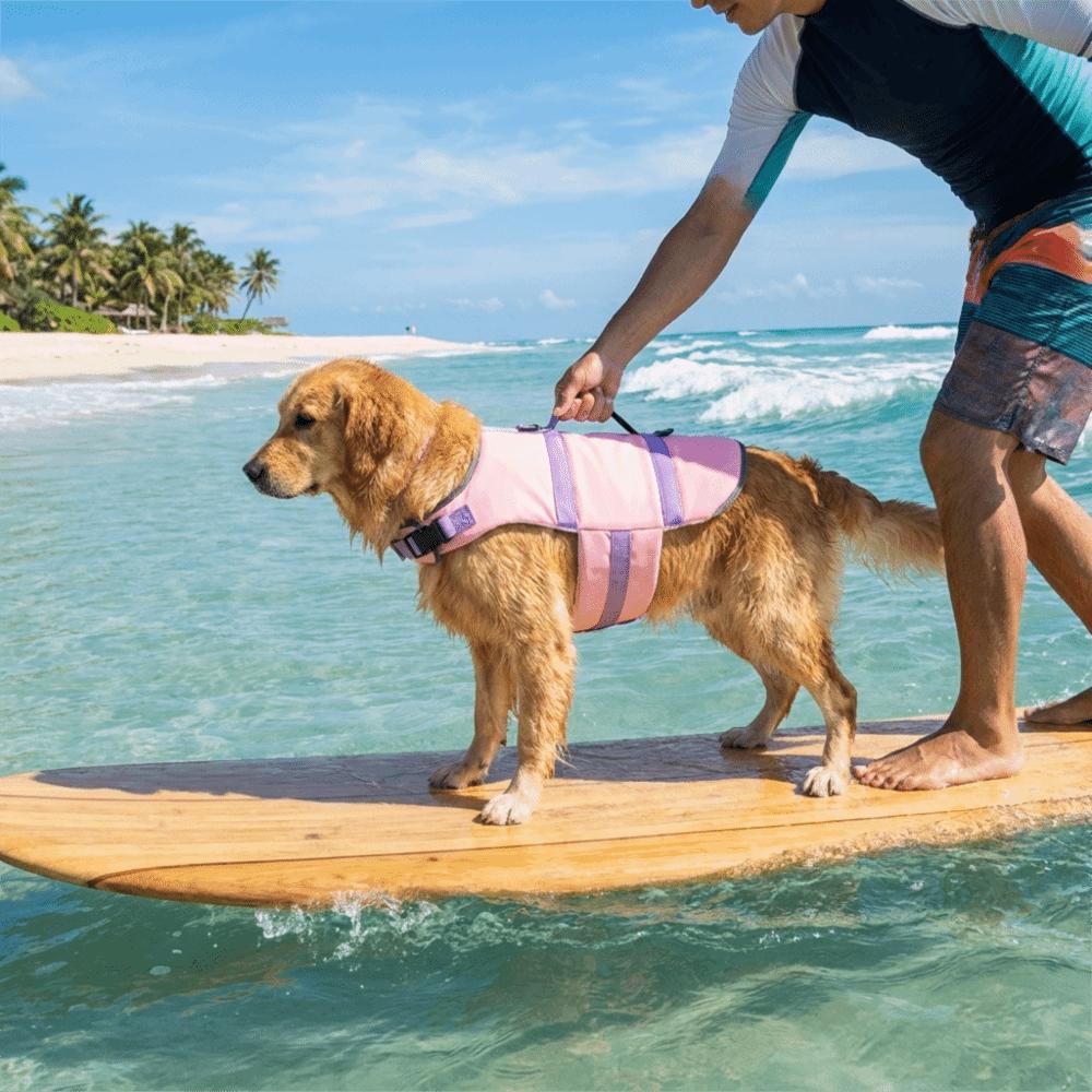 Adjustable Pet Life Vest Waterproof High Flotation Dog Life Jacket Breathable with Handle Dog Safety Vests Boating