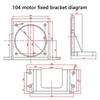Aluminum Motor Holder Stand Load Capacity Mounting Bracket For Resilient Instrumentation Wellness Device Holder