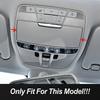 Carbon Fiber Car Roof Reading Lamp Light Panel Cover Decoration Trim Sticker For Mercedes Benz C Class W205 GLC X253 2015-2018