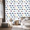 Tractors, vehicles and stars wallpaper for living room and bedroom 50x1000