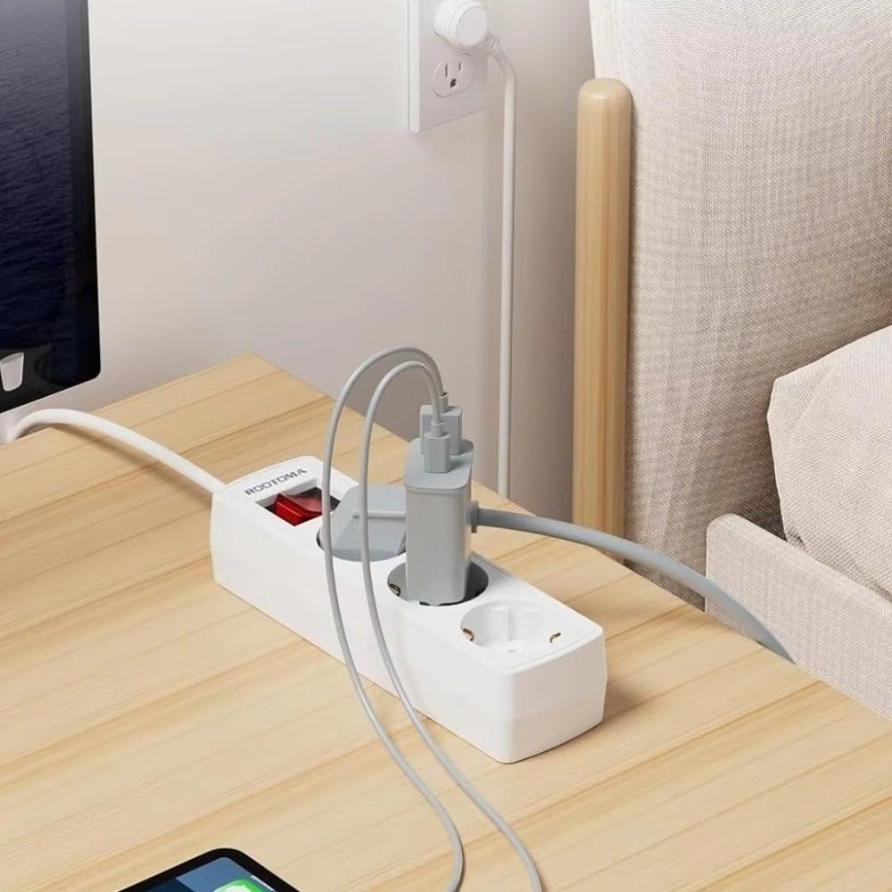 3/4/5 Sockets EU Power Strip 2/3/5Meters Cord Flat Adapter Power Converter European Standard
