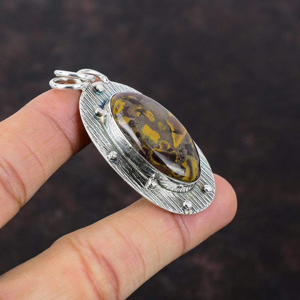 Frukt Jaspis Hänge Mycket Vackert Ädelstenssmycke 925 Sterling Silver Hänge Handgjort Antikt Hänge Gåva Till Vän Unik Design Smycke