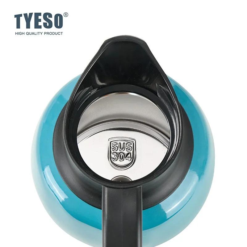 TYESO Infuser Pumpkin-Shaped Thermos Stainless Steel Insulated Tea Hot Cold Water Bottle With Removable Infuser Home Tea Pot