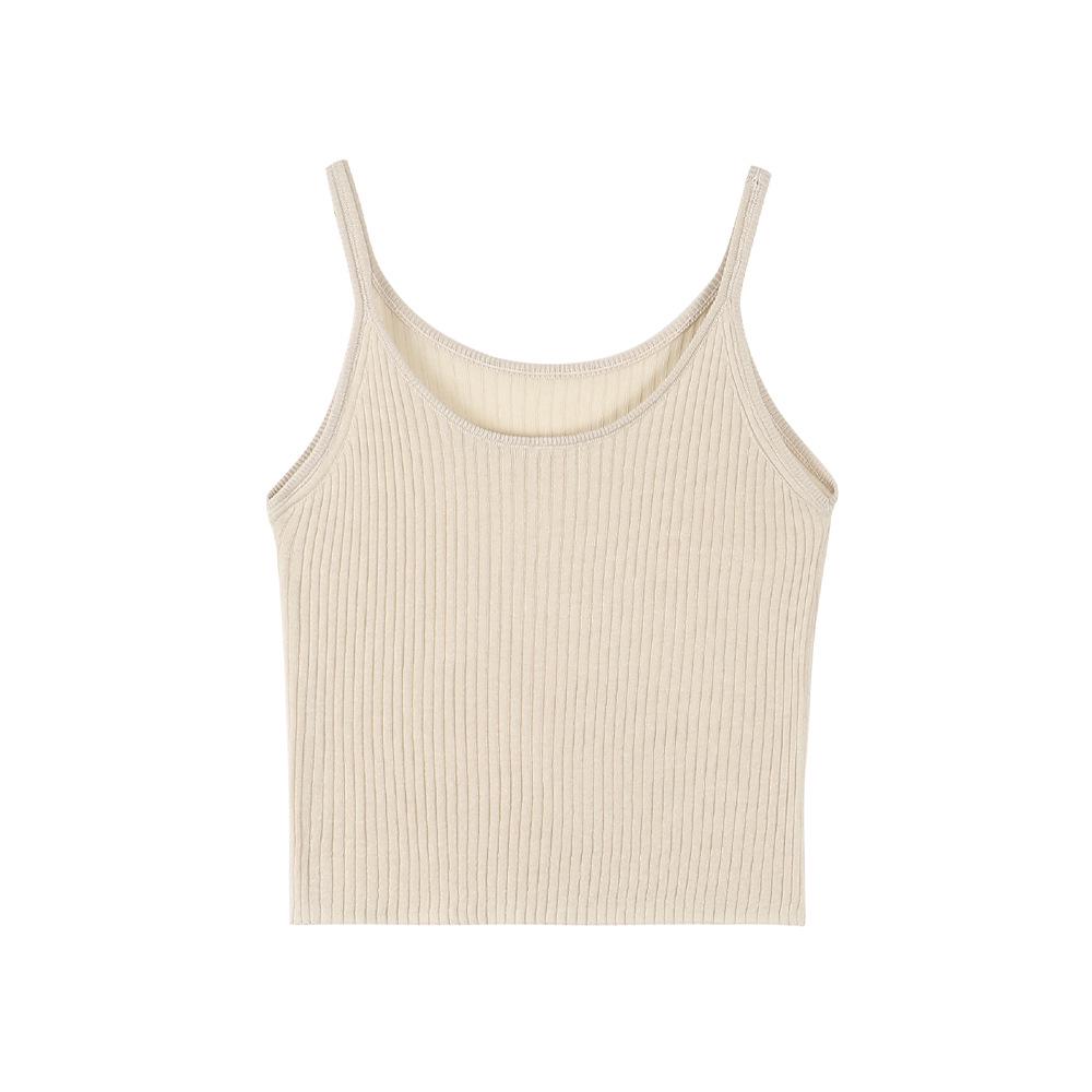 

Vision Women s Korean Style Knit Camisole - Sleeveless Spring/Summer Casual Top One Size