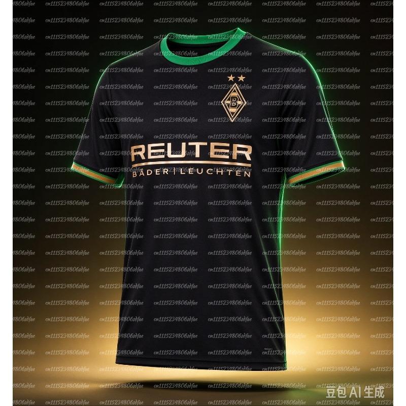 26‑27 Borussia Mönchengladbach Club Fan Soccer Jersey, Men Summer Match‑Day Tee, Lightweight Moisture‑Wicking Active Top