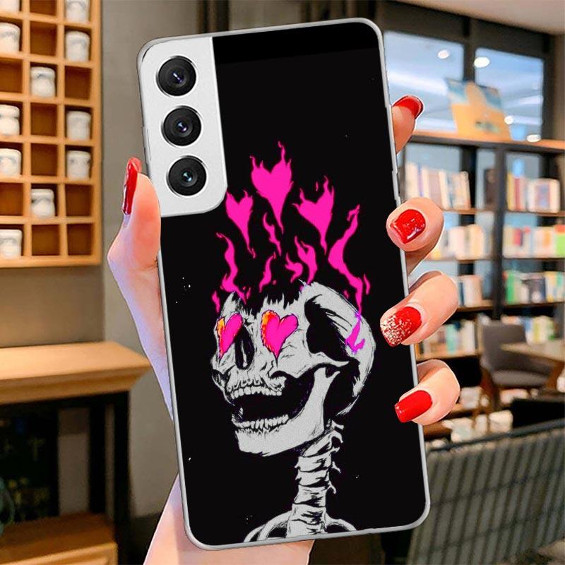 Anatomy Skeleton Heart Lovey Kiss Cover Phone Case For Samsung Galaxy S26 S25 Edge S24 Ultra S23 S22 Plus S21 S20 FE Soft Fundas