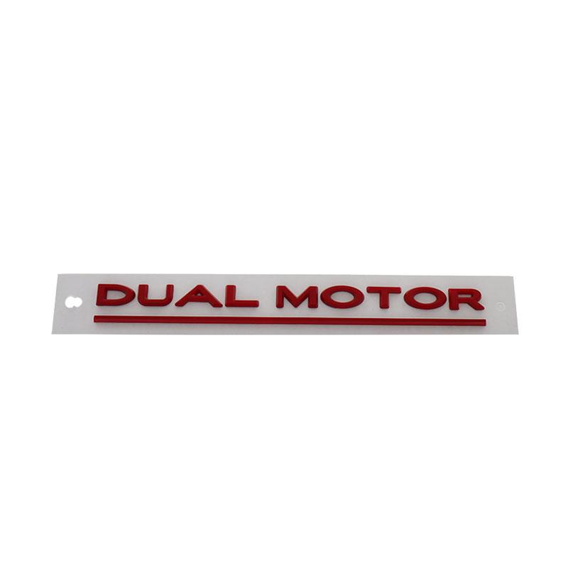 

3D Premium ABS DUAL MOTOR Underlined Letters for Car Styling High Performance car Fender trunk Rear Bonnet Decal Emblem Badge Sticker red