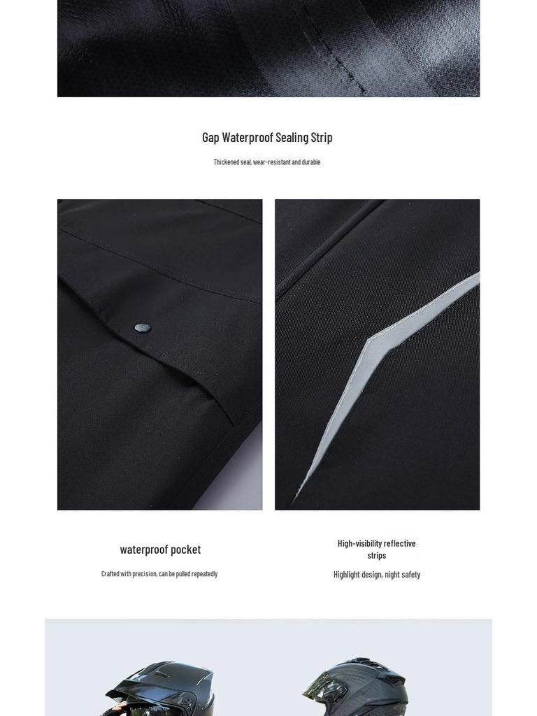Stormproof Full-Body Raincoat and Pants Set for Motorcycle Riders