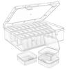 Bead Organizer Box,Small Bead Organizers Storage Case Clear Bead Storage Containers for Bracelet Making DIY Jewelry Craft Nail