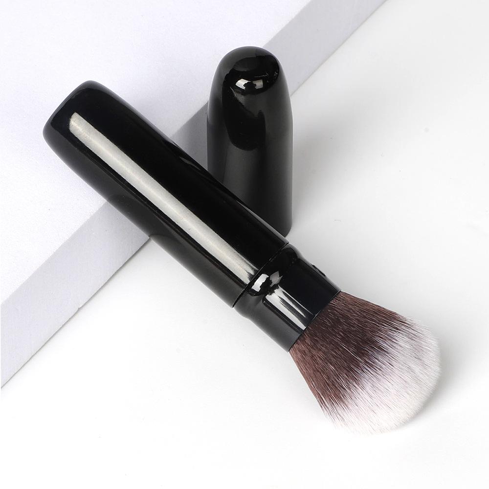 Black Lipstick Telescopic Brush Single Portable Makeup Brush, Blush Brush, Honey Brush, Travel Beauty Tool Setting Makeup