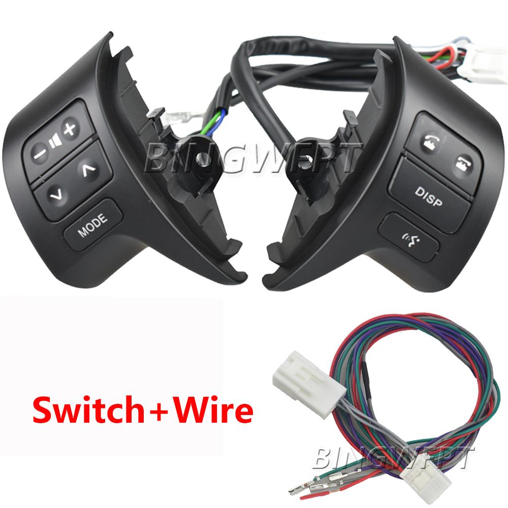 Car Steering Wheel Control Button Switch with Wire For Toyota Corolla ZRE150L ZRE151L ZRE152L 2007-2009 84250-02200 8425002200