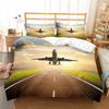 3D Bed Linen Airplane Blue Sky Printed Queen Size Bedding For Boys Kids Aircraft Duvet Cover Set Planes Home Textile De Bedding