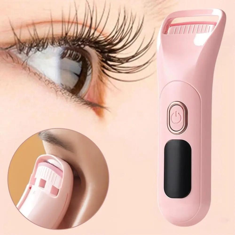 Temperature Control Heated Eyelash Curler Rechargeable Lash Curling Wand Perm Eyelash Curler  Women