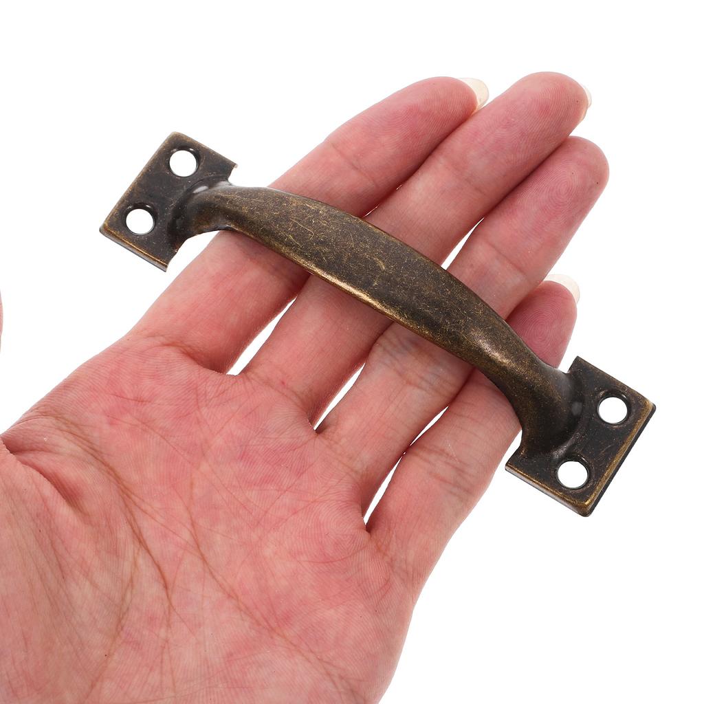 10st Bågskåpshandtag 4 tum Vintage Metallhandtag för Dörrar Lådor Kök Grindbeslag Handtag