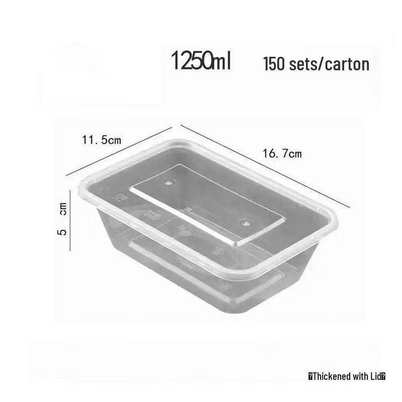 Einweg-Transparente Plastik-Lebensmittelbehälter mit Deckeln