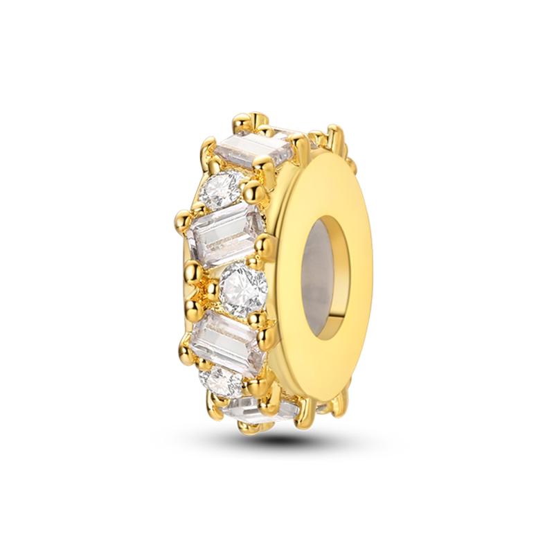 New Copper Color Stars Sun Butterfly Safety Buckle Zircon Charms Beads Fit 3Mm Original Bracelets Fine Diy Jewelry