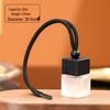 Colored Square Car Air Freshener Pendant - 8ml Transparent Glass Aroma Diffuser Bottle