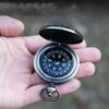 Retro Tourism Hiking Camping with Hanging Chain Portable Compass Pocket Watch Compass Vintage Bronze Compass Outdoor Navigation