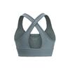 Under Armour Crossback Logo Print Design Medium Intensity Training Sports Bra Women Underwear Blue-Gray-Green 1372798-781