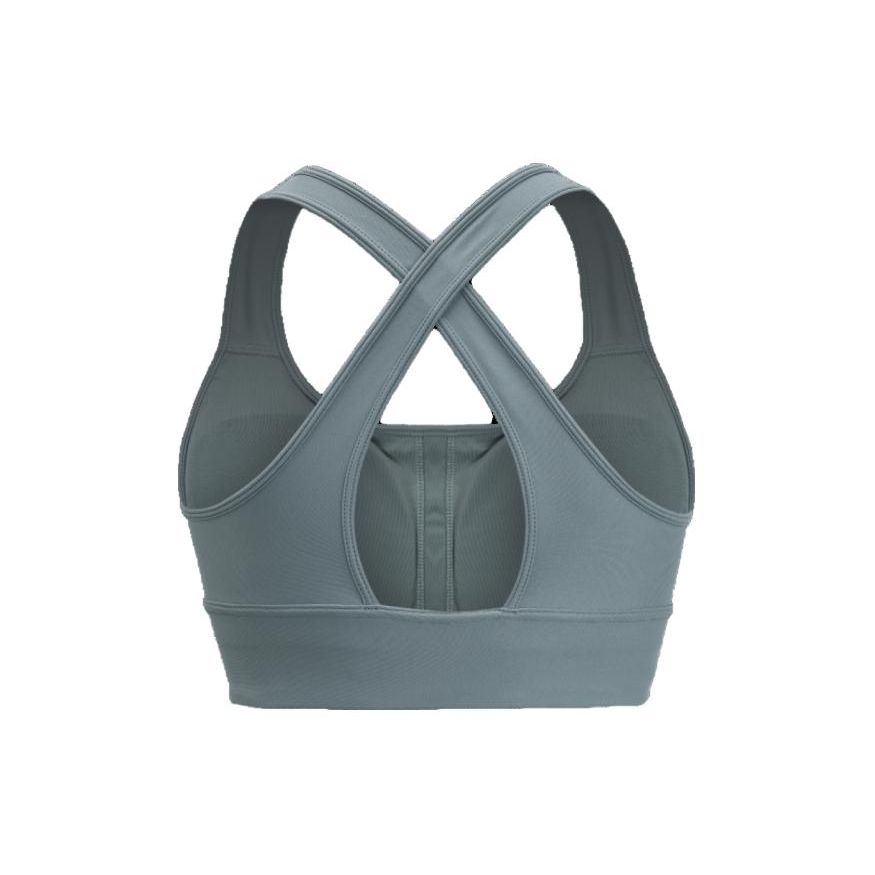 Under Armour Crossback Logo Print Design Medium Intensity Training Sports Bra Women Underwear Blue-Gray-Green 1372798-781