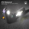 LED Red Blue Caution Emergency Police Light with Clip USB Rechargeable Shoulder Flashing Warning Safety Torch Bike Tail Lamp